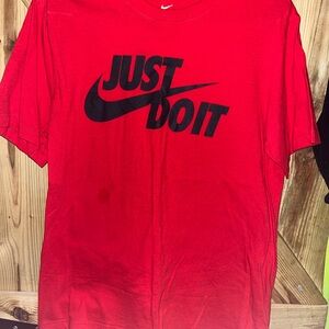 Nike Men's Red Just Do It Tee